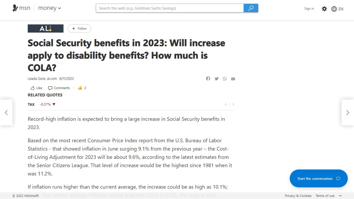 Social Security benefits in 2023: Will increase apply to disability ...